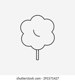lollipop line icon