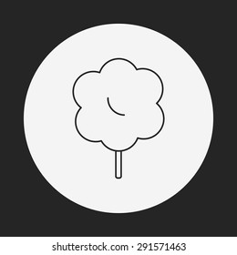 lollipop line icon