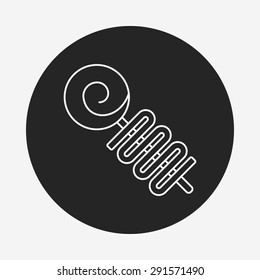 lollipop line icon