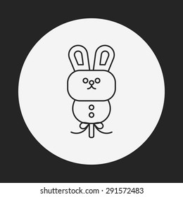 lollipop line icon