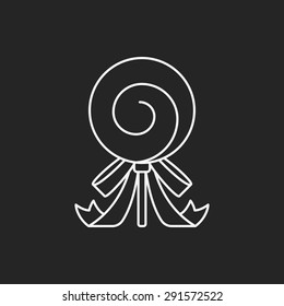 lollipop line icon