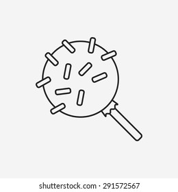 lollipop line icon