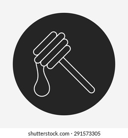 lollipop line icon