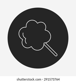 lollipop line icon