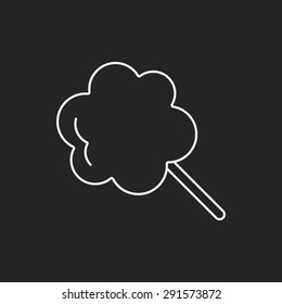 lollipop line icon