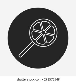 lollipop line icon