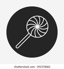 lollipop line icon