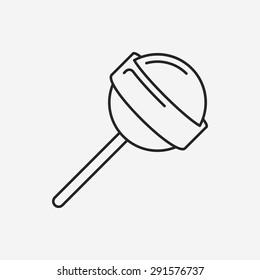 lollipop line icon