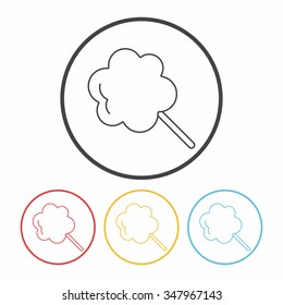 lollipop line icon
