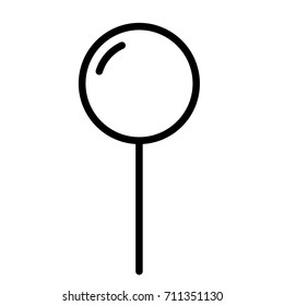 lollipop line icon
