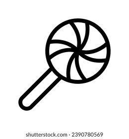  lollipop line icon illustration vector graphic. Simple element illustration vector graphic, suitable for app, websites, and presentations isolated on white background