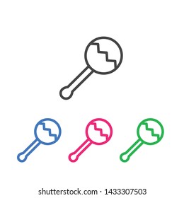 lollipop line icon illustration vector,lollipop line icon illustration design