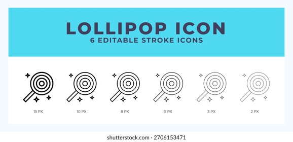 Vektorgrafik mit Lollipop-Linien. Trendy Styles.