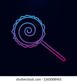 Lollipop line nolan icon. Simple thin line, outline vector of halloween icons for ui and ux, website or mobile application