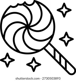 Lollipop Line Vector Diseño de iconos