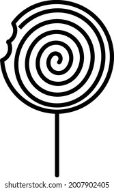Lollipop Lineares Vektorsymbol-Design
