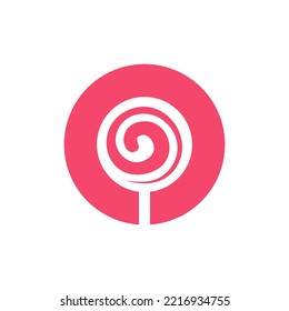 Lollipop Logo Can Be Use For Icon, Sign, Logo And Etc