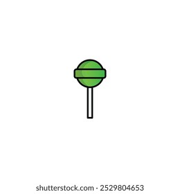 Lollipop logo icon flat vector design