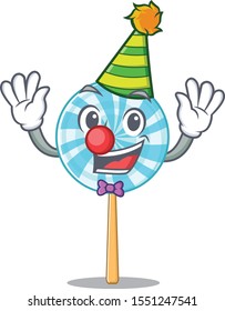 lollipop in a mascot candy basket clown