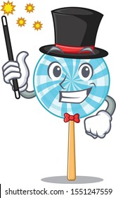 lollipop in a mascot magician candy basket