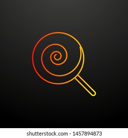 Lollipop nolan icon. Elements of fast food set. Simple icon for websites, web design, mobile app, info graphics