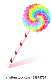 Lollipop on a white background