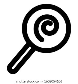 
Lollipop Outline bold Vector Icon which can be easily modified or Edited
