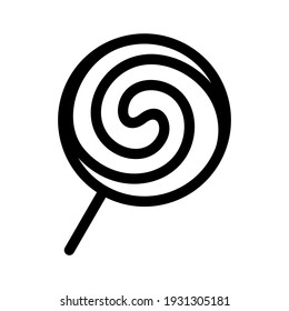 lollipop outline icon modern illustration.