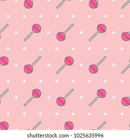 lollipop pink seamless background