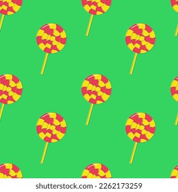 Lollipop seamless pattern , kids pattern for textile ,stationary , crockery , summer patterns , isolated vector 