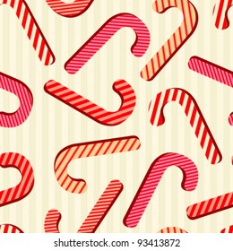 lollipop seamless pattern on yellow background
