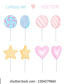 Lollipop set. Vector illustration