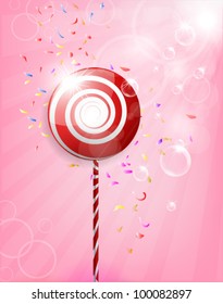 Lollipop Shiny Background Illustration