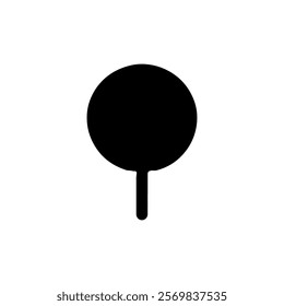 Lollipop silhouette icon vector design.
