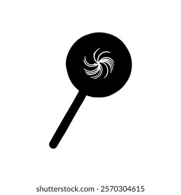 Lollipop silhouette icon vector design.