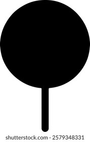 Lollipop silhouette vector icon sign symbol illustration design.