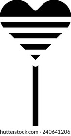 Lollipop single vector line icon