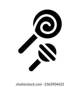 lollipop solid icon illustration vector graphic