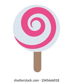 Lollipop spiral shaped texture and pattern