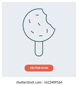 lollipop stick sweet vector icon