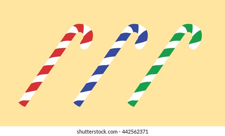 lollipop stick vector. candy. vector set of candy
