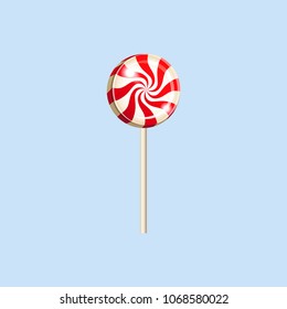 Lollipop striped. Vector.