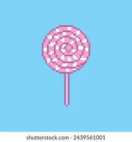 lollipop sugar candy pixel art	