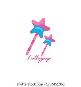 Lollipop dulce Candy Realista vector Plantilla de fondo Ilustración