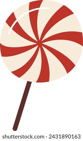 Lollipop Sweet Candy Vector Illustration