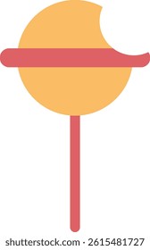 A lollipop is a sweet, flavored candy mounted on a stick, often enjoyed by kids and adults alike. It comes in various colors, shapes, and fruity or creamy flavors.