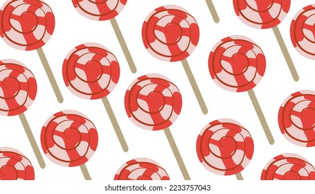 lollipop sweet pattern chocolate pattern vector art illustration