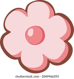 lollipop sweets symbol colored cartoon vector