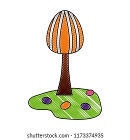 lollipop tree sweet candy scene