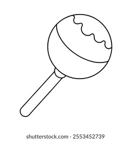 A Lollipop Vector Art Illustration